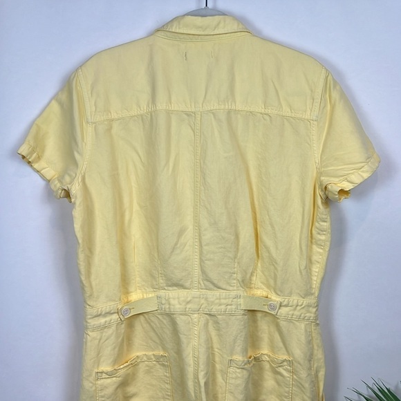 Outerknown S.E.A. Jumpsuit Boiler Suit Organic Cotton Yellow Large - Picture 3 of 10